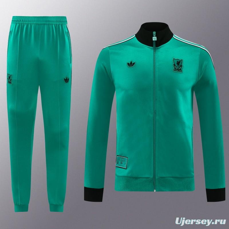 25/26 Liverpool Green Full Zipper Jacket +Long Pants