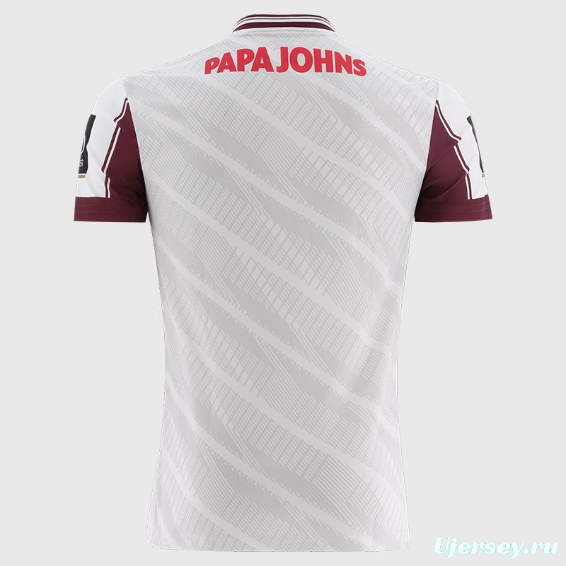 25/26 Galway GAA White with Maroon Trim Away Jersey