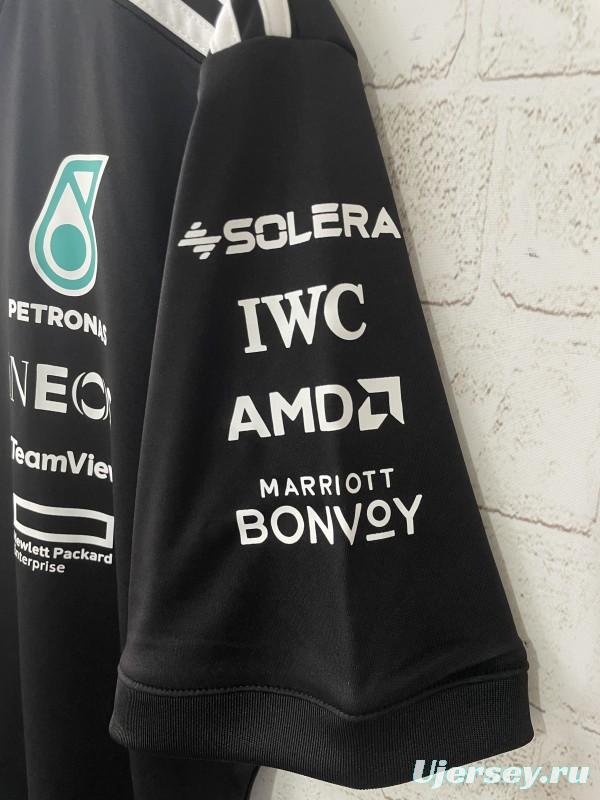 2025 F1 Mercedes-AMG Petronas Team Black Crew T-Shirt