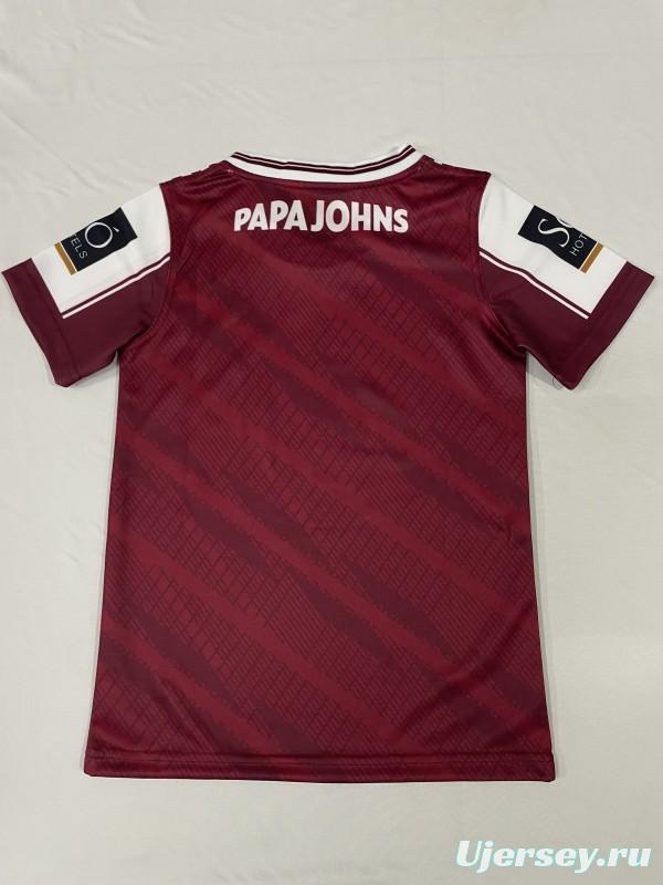 25/26 Kids Galway GAA Maroon with White Stripes  Jersey