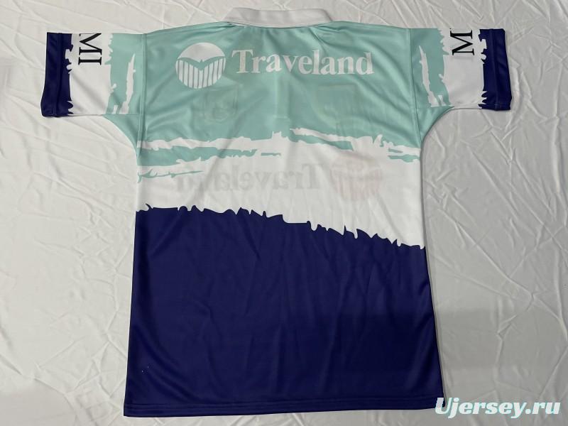 25/26 Australian Rugby League Teal White Navy with Brush Stroke Design Jersey