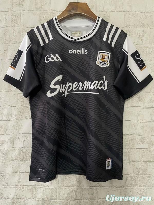 25/26 Galway GAA Black with Diagonal Stripes Jersey