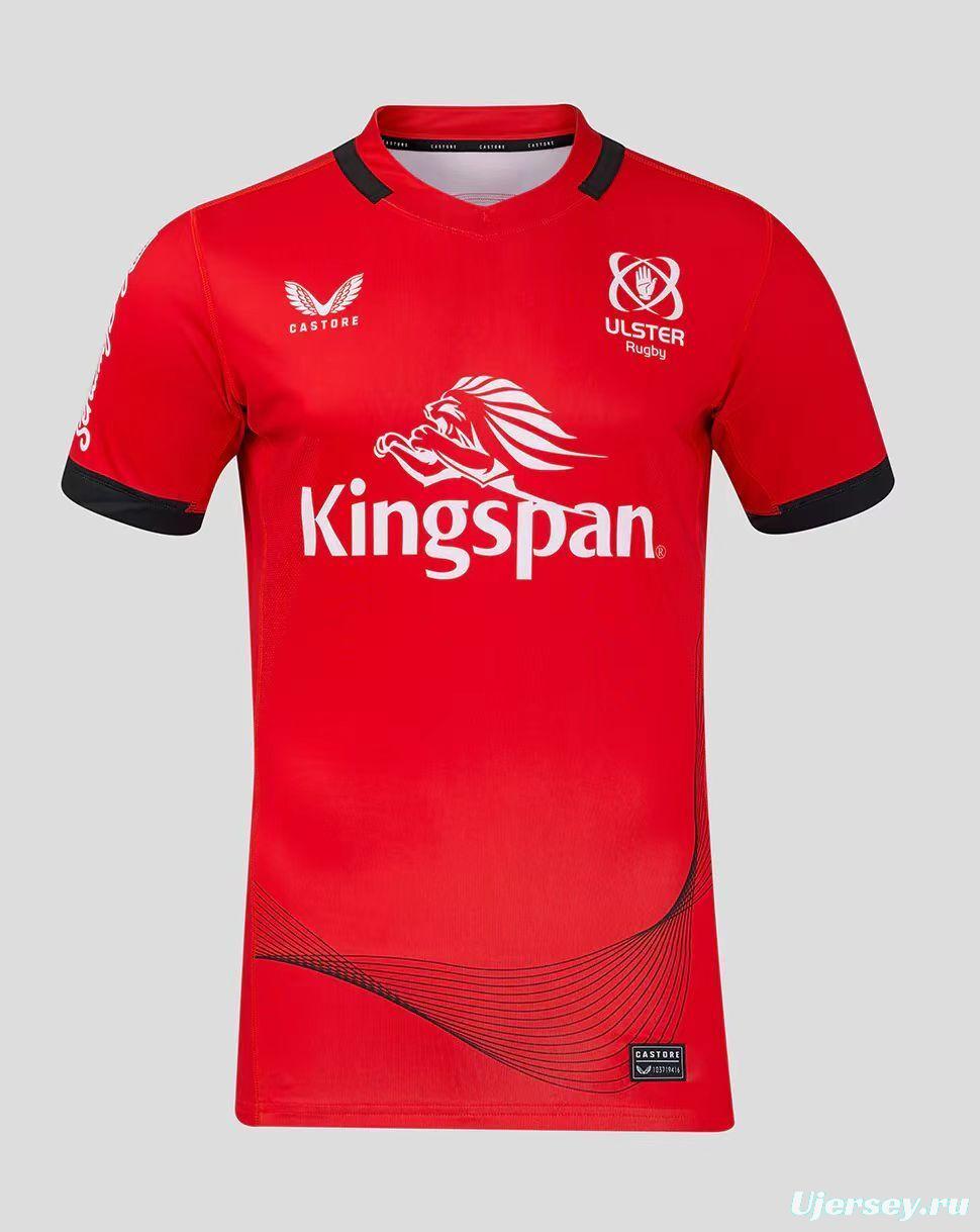 24/25 Ulster Red with Wave Pattern Home Jersey