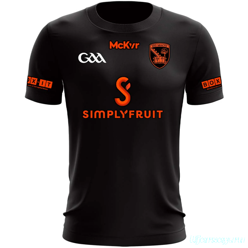 25/26 Armagh GAA Charcoal with Orange Accents Jersey
