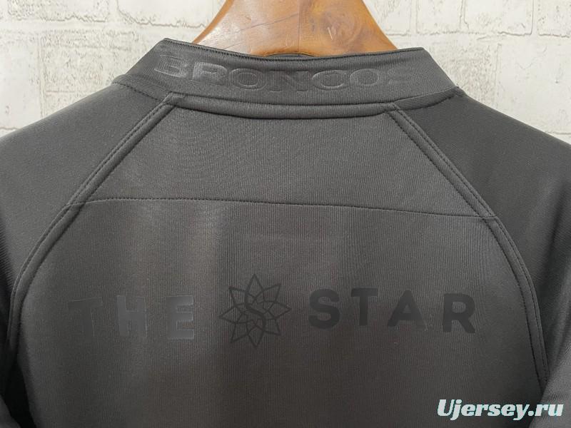 25/26 Brisbane Broncos All Black with Tonal Design Jersey