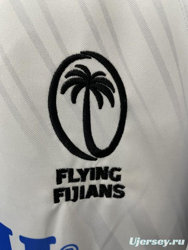 2026 Fiji Flying Fijians White with Indigenous Patterns Jersey