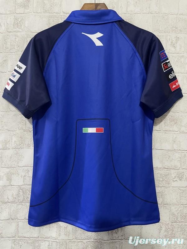 2024 F1  Ducati Corse Blue with Navy  Sleeves Racing Motorsports Polo