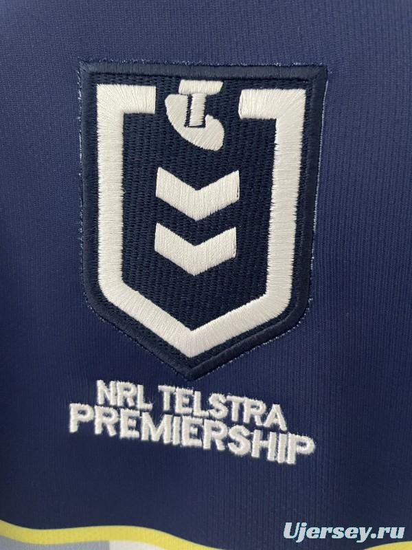 25/26 North Queensland Cowboys White and Navy with Grey Stripes Jersey