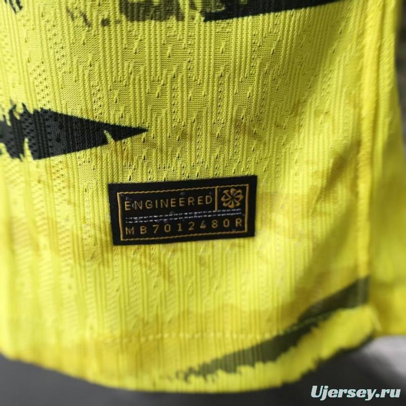 Player Version 25/26 Al-Ahli Saudi  Yellow Pre-Match Jersey