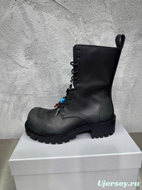 Adidas 2025 SS Men's Lace-Up Boots with Slightly Asymmetrical Round Toe - KFY00560