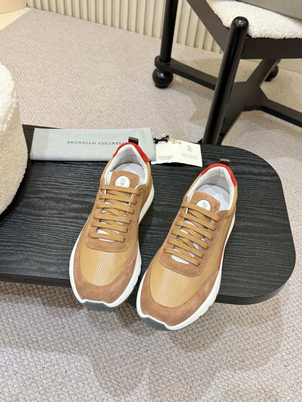 Brunello Cucinelli Casual Sneakers with Seasonal Colors and Leather Lining - KFY00320