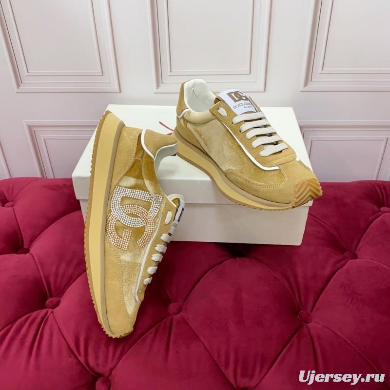 Dolce & Gabbana 2025 SS New Collection Luxury Embroidered Logo Sneakers - AS00300