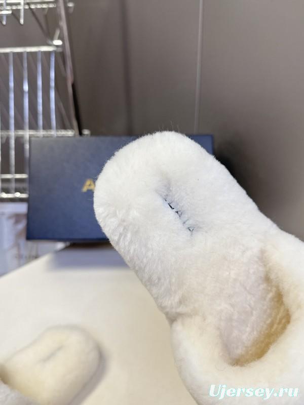 ALAÏA Fall/Winter 2025 Latest Fur Slippers - KFY00230