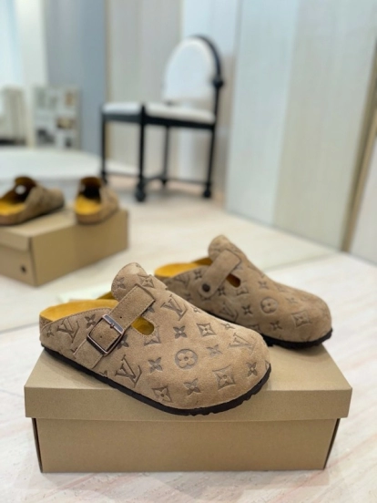 Louis Vuitton Louis Vuitton × BIRKENSTOCK Boston Soft Sole Mule Slippers - KFY00300