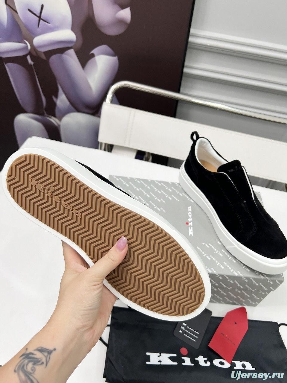 Kiton 2025/SS Slip-On Casual Men's Shoes - KFY00320