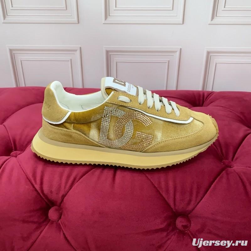 Dolce & Gabbana 2025 SS New Collection Luxury Embroidered Logo Sneakers - AS00300