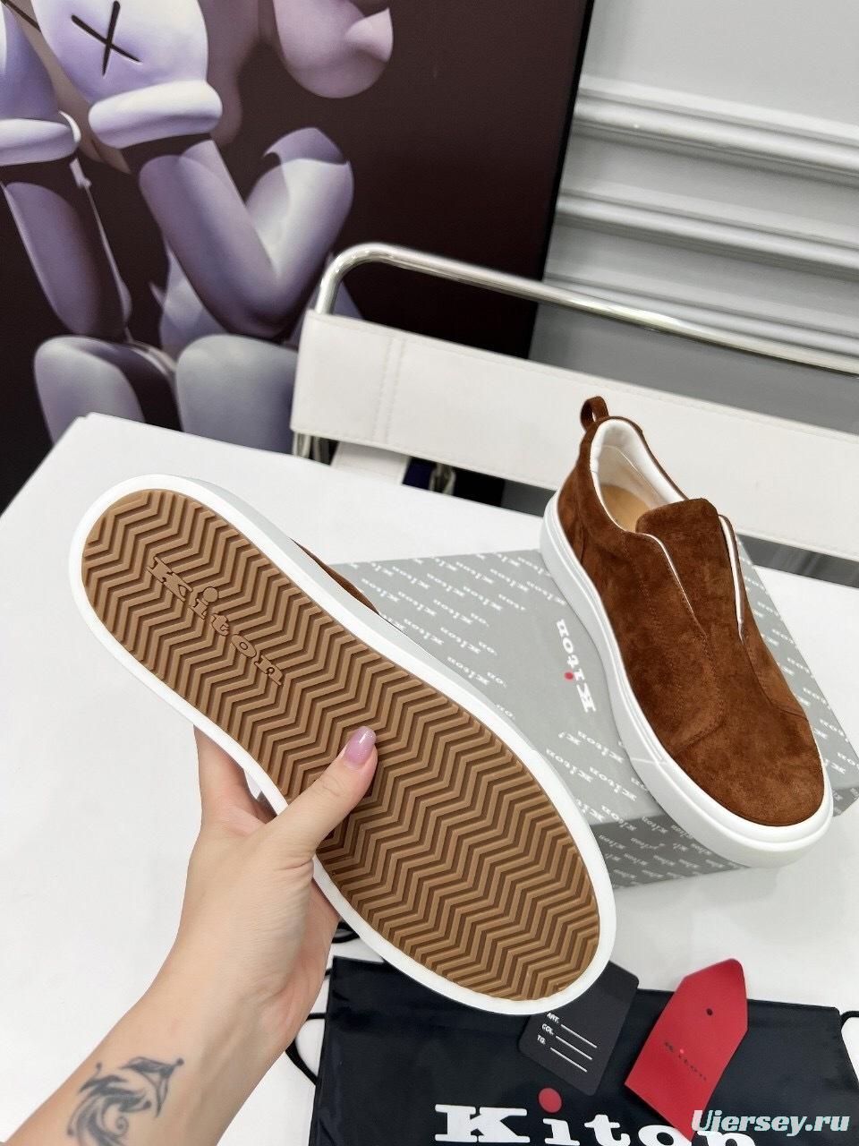 Kiton 2025/SS Slip-On Casual Men's Loafers - KFY00320