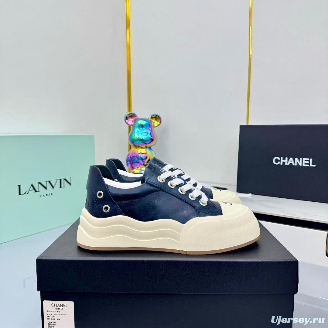 Chanel 2025 SS Panda Loafers Bread Shoes Original Calfskin - LY00320