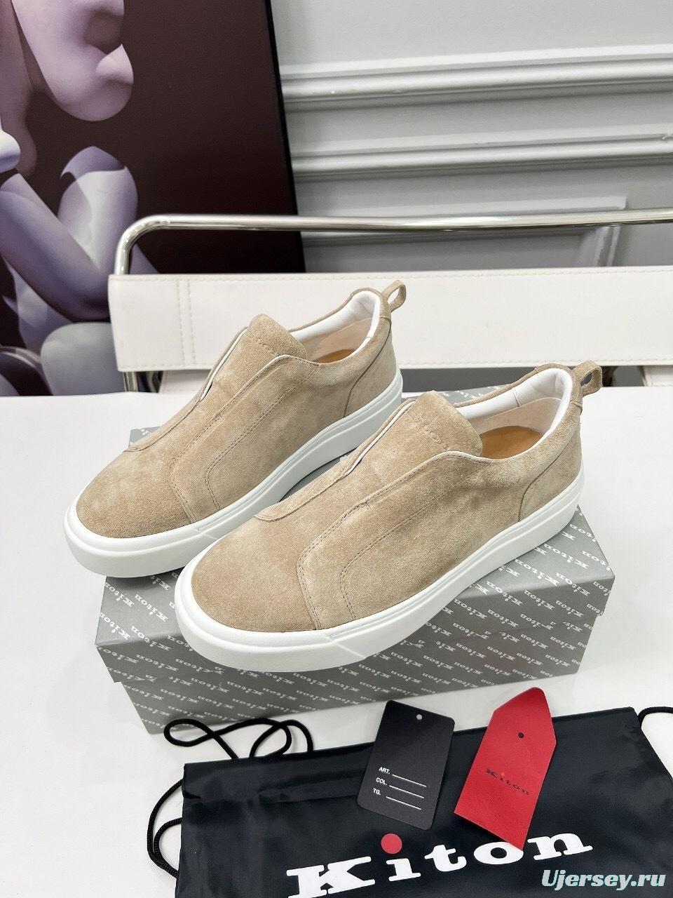 Kiton 2025/SS Slip-On Casual Men's Shoes - KFY00320