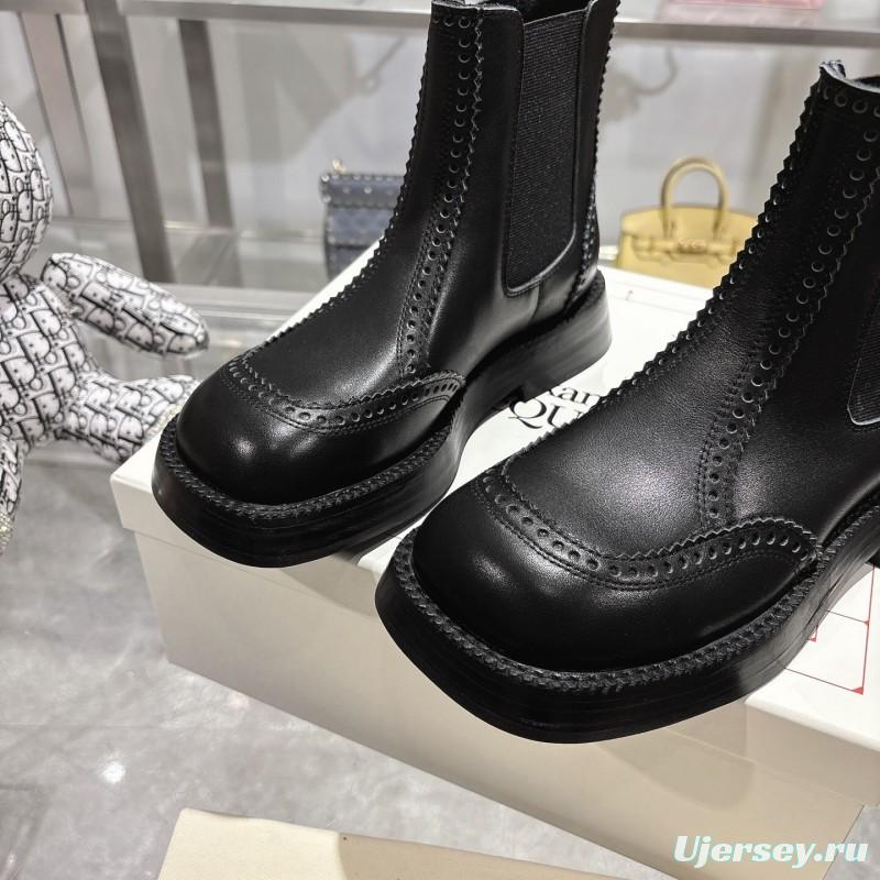Alexander McQUEEN 2025 SS Retro Chelsea Ankle Boots - KFY00340/KFY00350