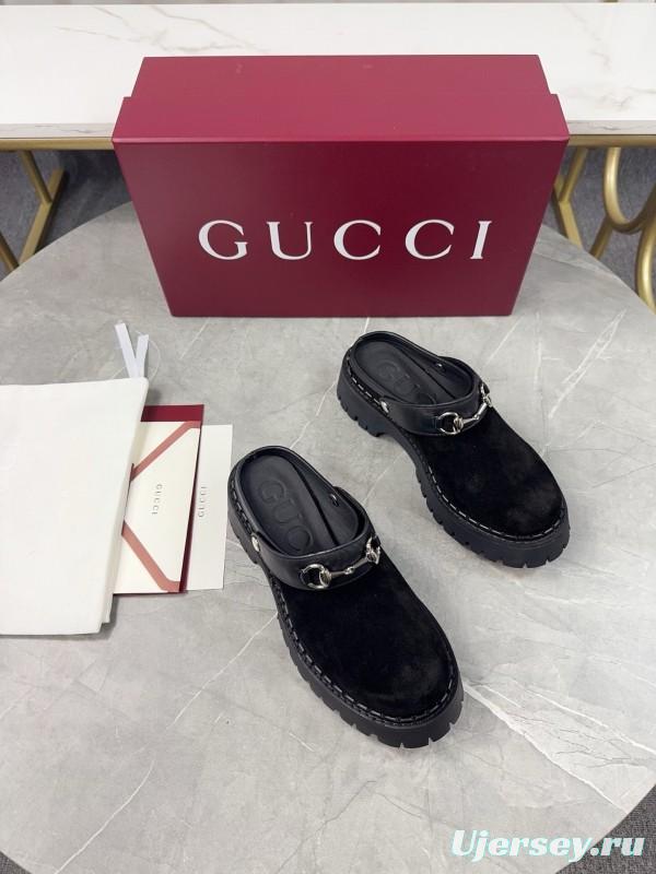 Gucci Double GG Platform Loafers - KFY00280