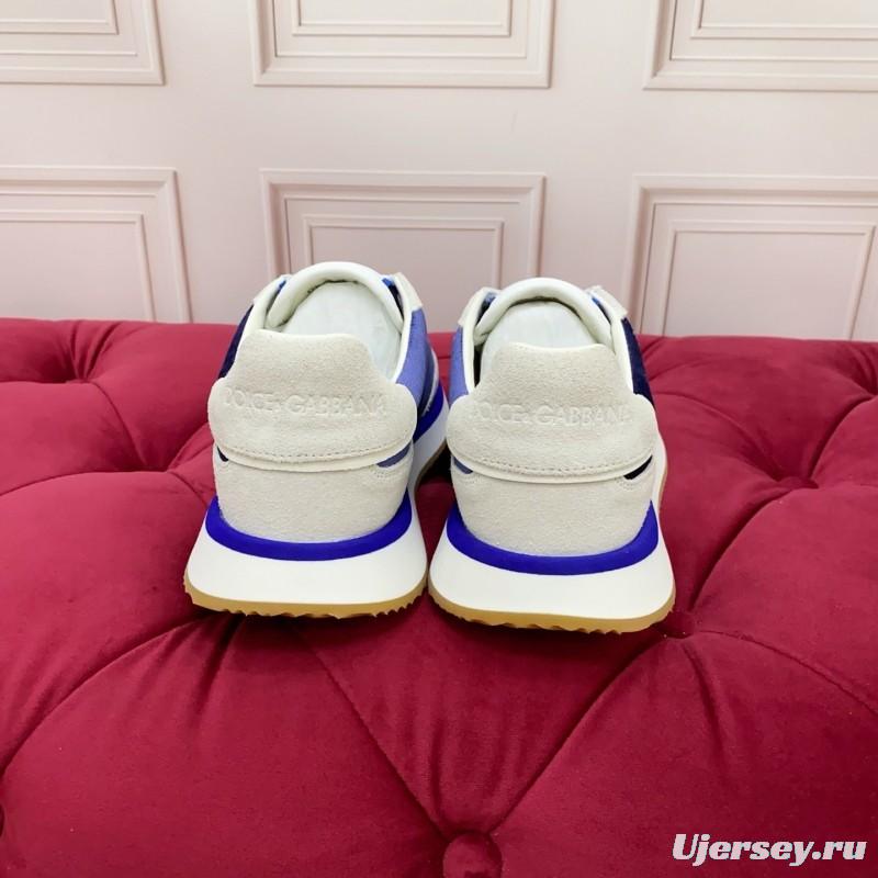 Dolce & Gabbana 2025/SS New Collection Luxury Embroidered Logo Sneakers with Imported Leather - AS00300