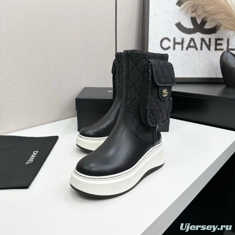 Chanel 2025 SS Short Boots Essential Autumn Winter Item - L Y00390