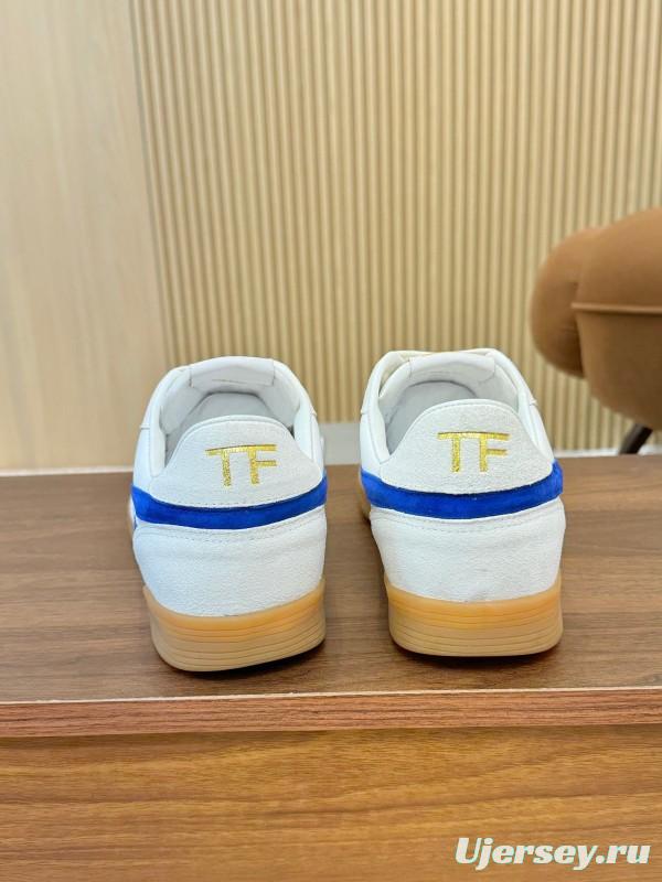 Tom Ford 2025 SS Casual Shoes with Classic Color Blocking and Imported Leather Insole - AS00350