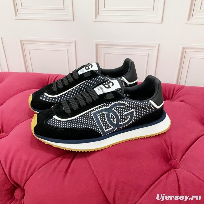 Dolce & Gabbana 2025 Spring Summer Collection Luxury Embroidered Logo Sneakers - AS00300