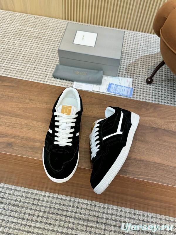 TOM FORD 2025 SS Tom Casual Shoes with Classic Color Blocking and Imported Leather Insole - AS00350