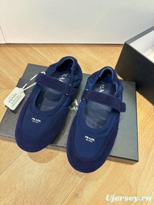 Prada 2025/SS Metal Toe Thin Sole Training Shoes Casual Footwear - LY00260