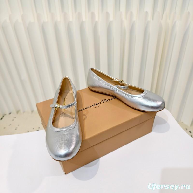 Gianvito Rossi Bohemian Style Flat Ballet Shoes - LY00310