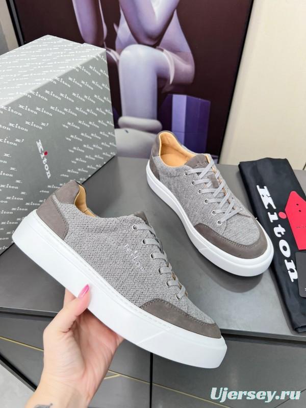 Kiton Tie-Down Old Money Style Casual Men's Shoes - KFY00320