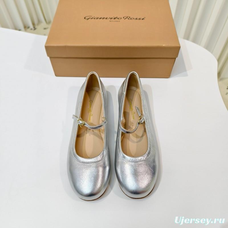 Gianvito Rossi Bohemian Style Flat Ballet Shoes - LY00310