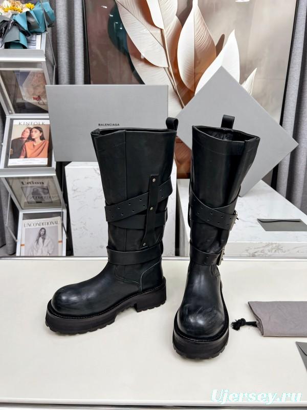 Balenciaga Paris 25FW Venom High-Top Boots Punk Style Motorcycle Ankle Boots 15 Inch - LY00520