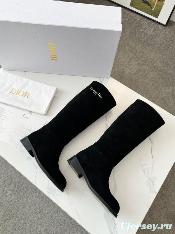 Dior 2025/SS Retro British Style Brogue New Knight Boots - LY00440