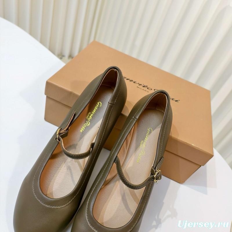 Gianvito Rossi Bohemian Style Flat Ballet Shoes 2025/SS