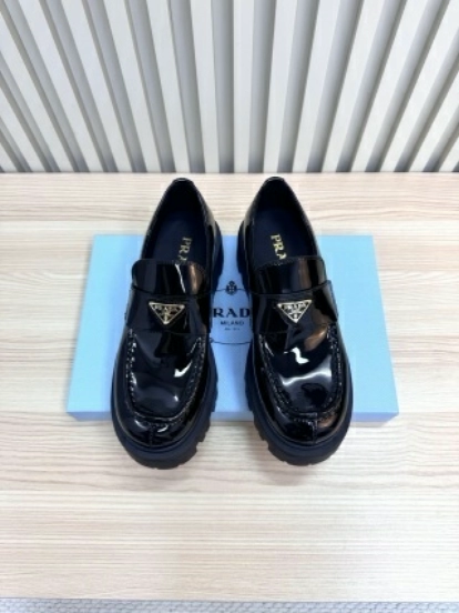Prada Platform Loafers with Lightweight Anti-Slip Sole - LY00300