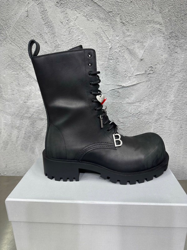Adidas 2025 SS Men's Lace-Up Boots with Slightly Asymmetrical Round Toe - KFY00560