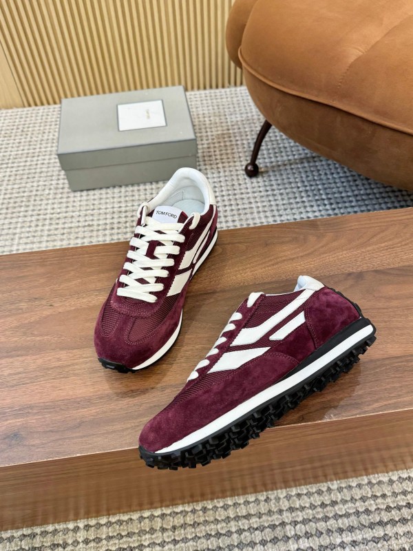 TOM FORD 2025 SS Fashion Casual Shoes with Classic Color Blocking and Imported Leather Insole - AS00350