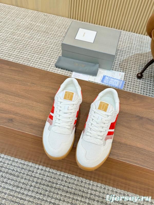 TOM FORD 2025 SS Casual Shoes with Classic Color Blocking and Imported Leather Insole - AS00350