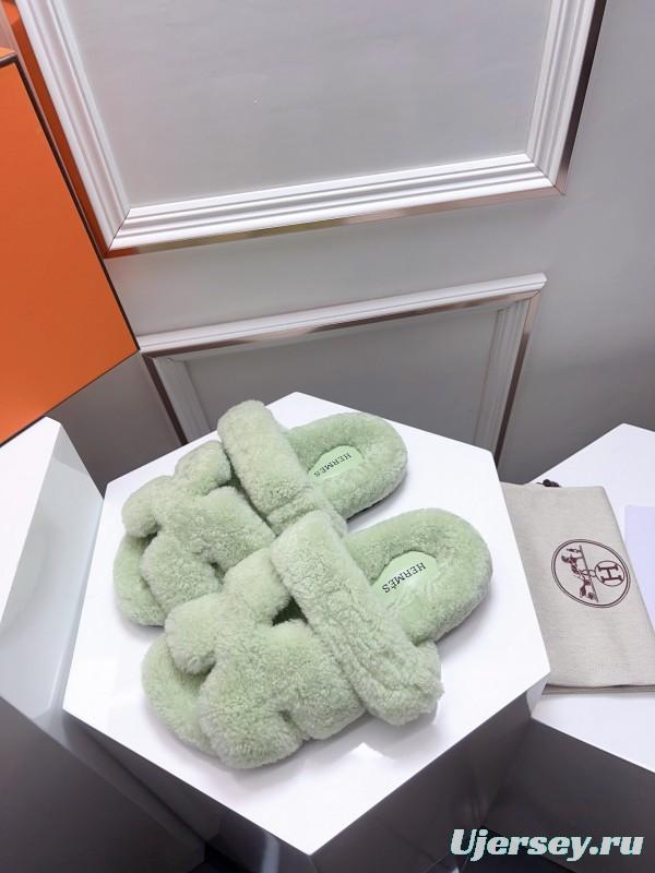 H ERLING Mao Slippers 2025 SS Collection Genuine Fur Comfort - LY00270