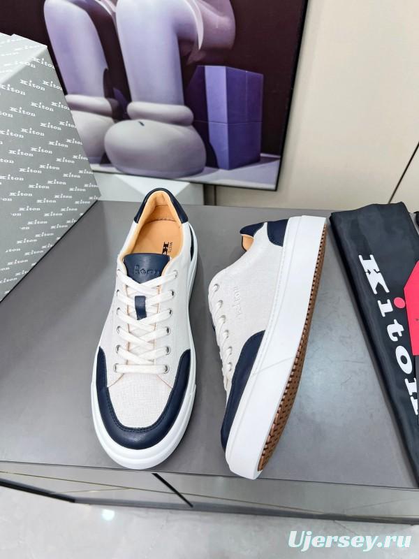 Kiton Tie-Dye Old Money Style Casual Men's Shoes - KFY00320