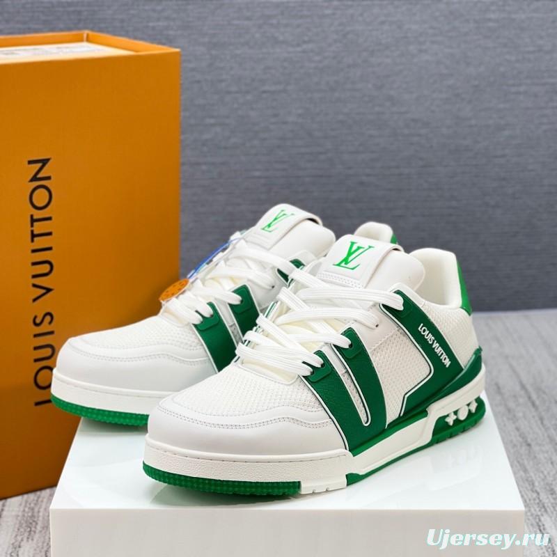 Louis Vuitton Trainer Sneaker Low 2025 SS New Colorway Unisex Casual Basketball Shoes - LY00400