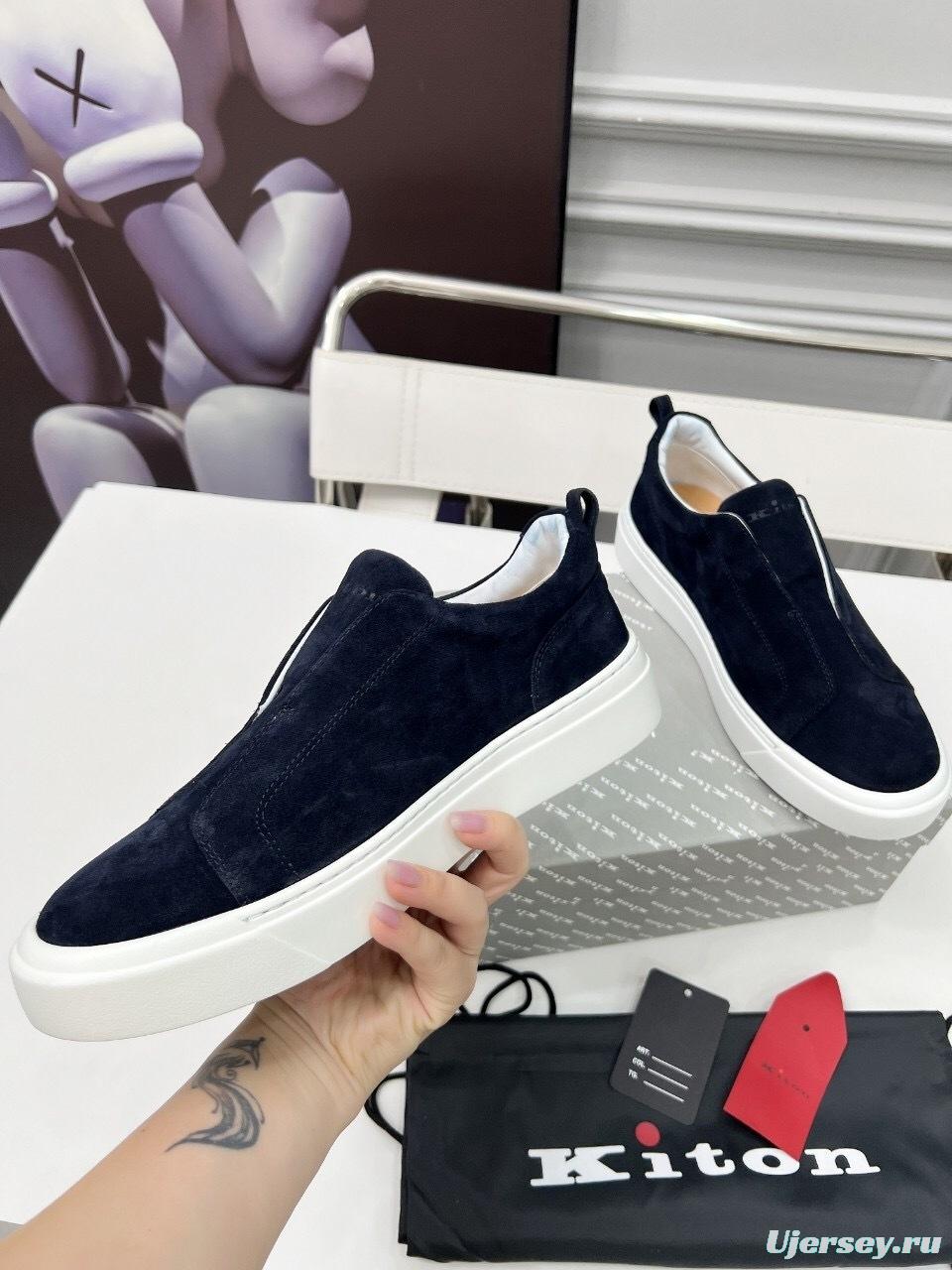 Kiton 2025 SS Slip-On Casual Men's Shoes - KFY00320