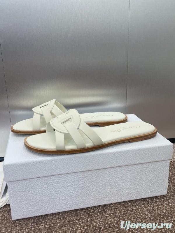 Dior D-Club Jelly Color Hollow Layered Cross Strap Women's Sandals - KFY00280