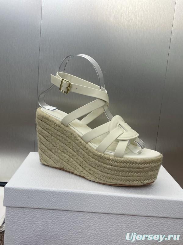 Dior D-Club Jelly Color Hollow Layered Cross Strap Platform High Heel Women Shoes - KFY00290