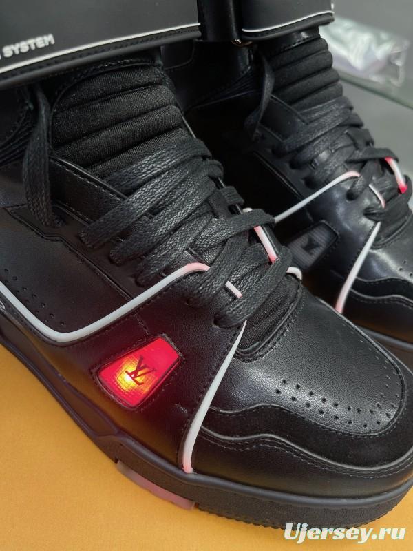 LV Trainer Maxi Sneakers with Multi-Color LED Charging Cable - AS00760