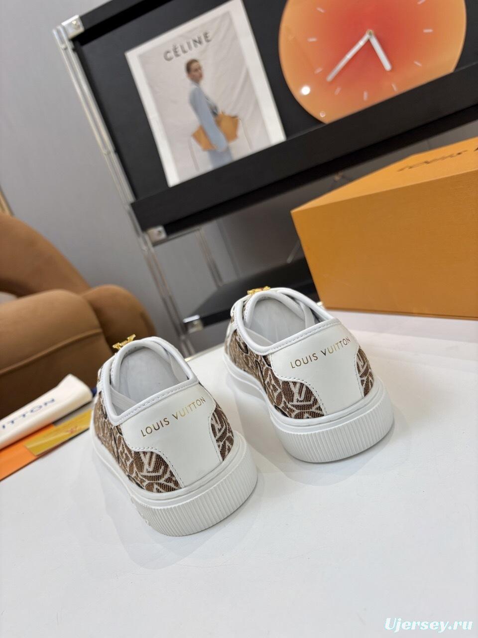 Louis Vuitton Lagoon Series Thick Sole Denim Monogram Skate Sneakers - AS00300