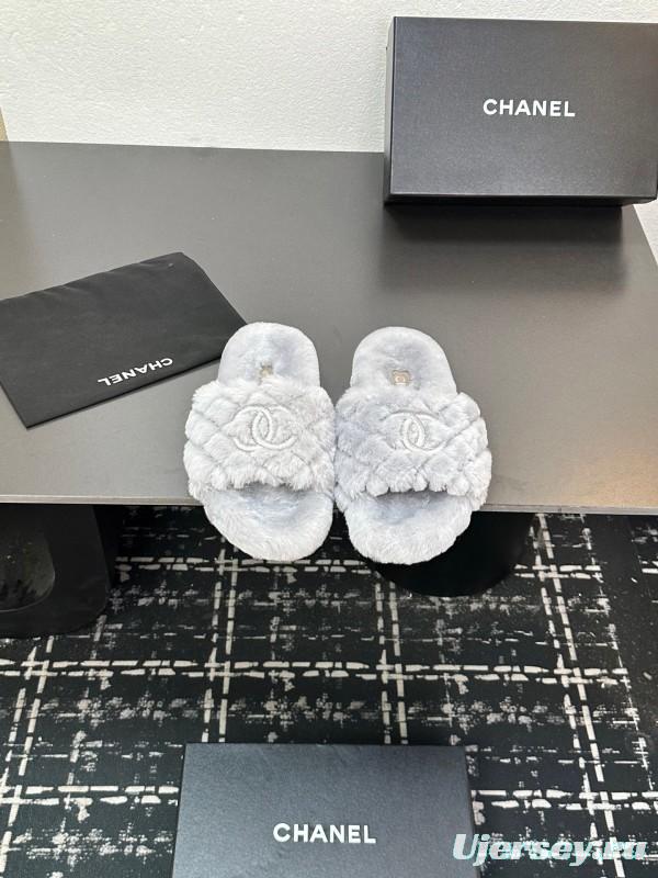 Chanel 2025 Spring/Summer Luxury Wool Slippers - LY00250